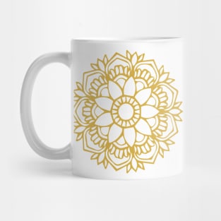 Yellow Flower Drawing Tapestry Mug